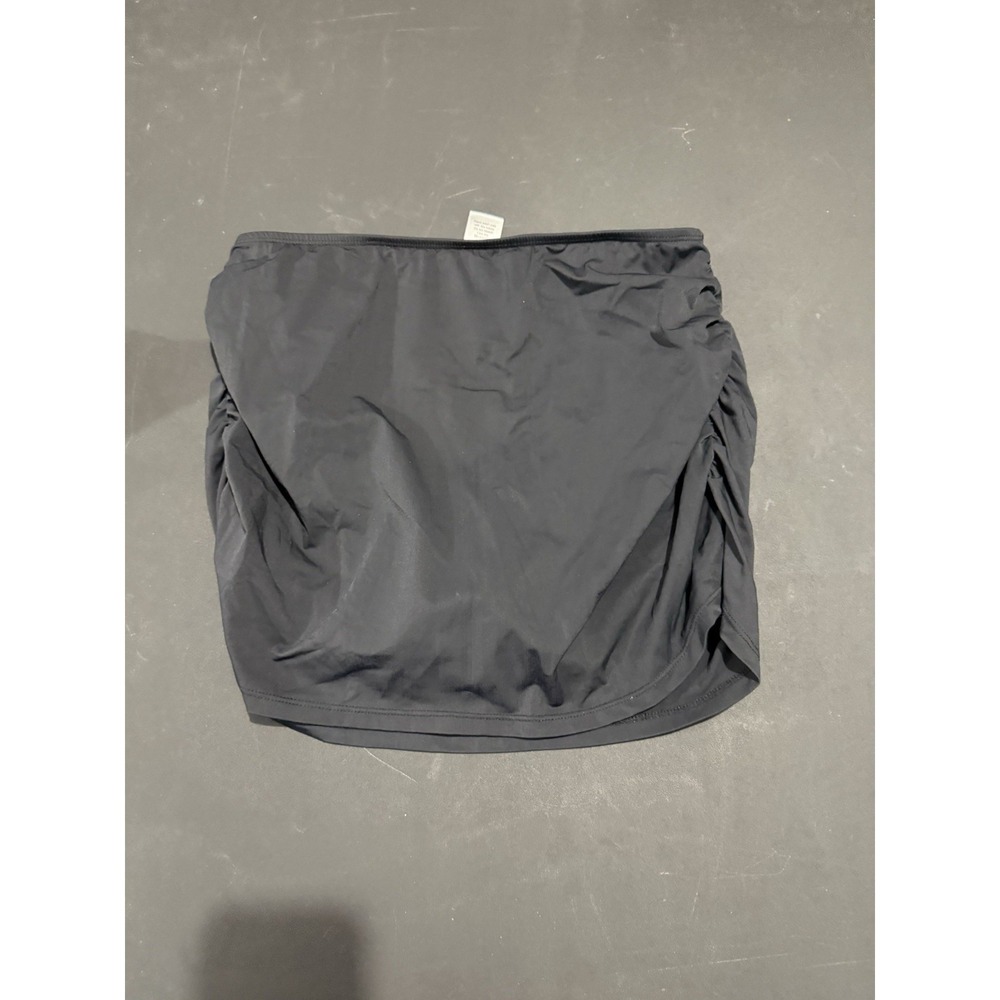 Assets By Sara Blakely Spanx Womens L ruched swim bikini skirt bottom SW 3269